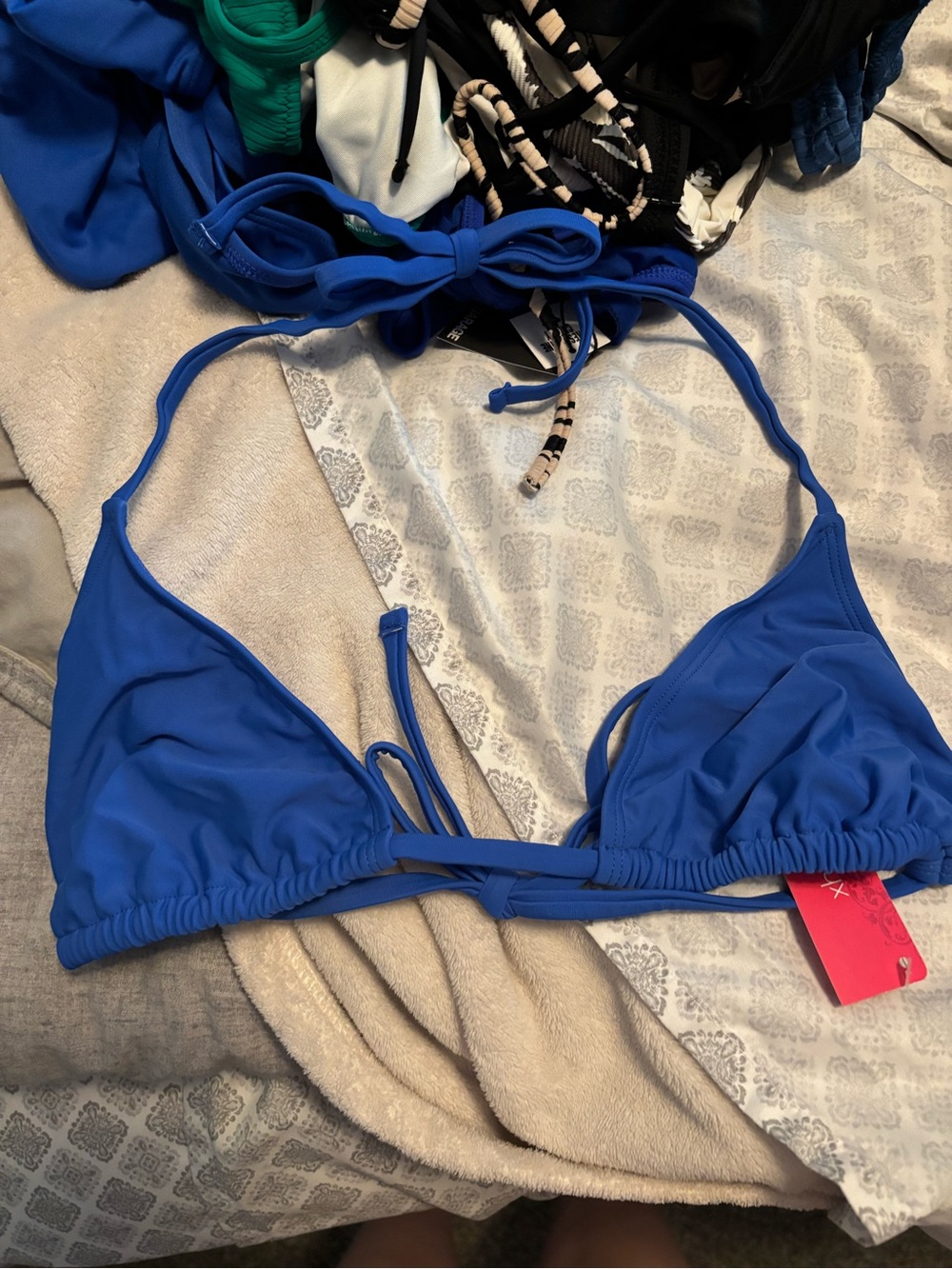 Target Royal Blue Triangle Bikini Top